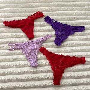 NWOT Victoria’s Secret Lace Thongs!